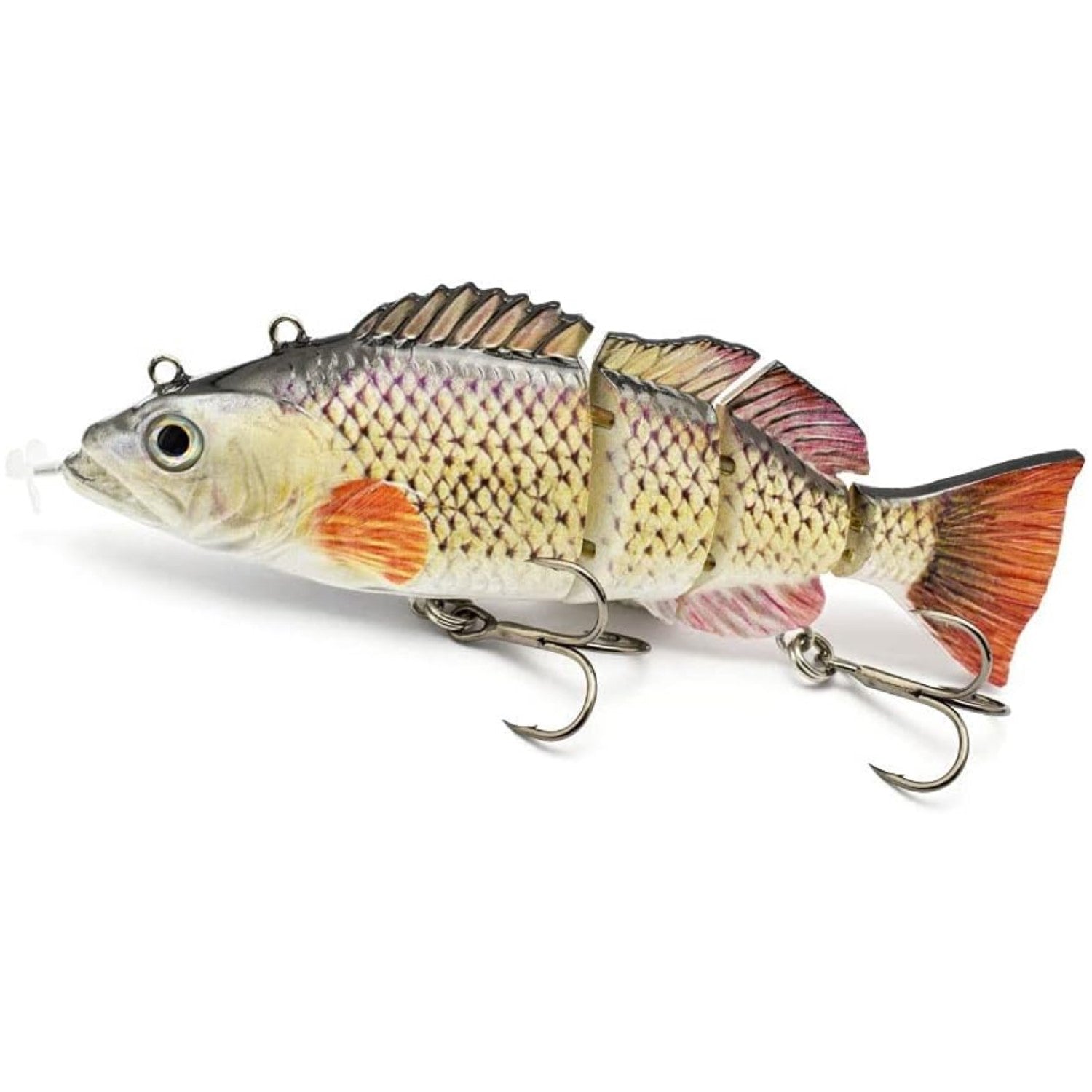 HADORAM 5.3" Robotic Swimming Lure Electric Fishing Lure 4 Segment Joi HADORAM 5.3" Robotic Swimming Lure Electric Fishing Lure 4 Segment Joi