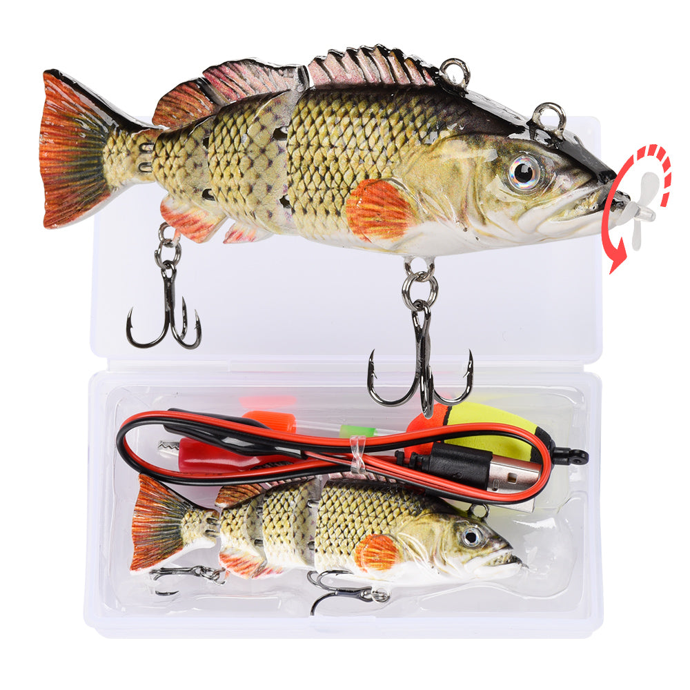 HADORAM 3.9” Electric Robotic Lure 4 Segment Jointed Swimbait