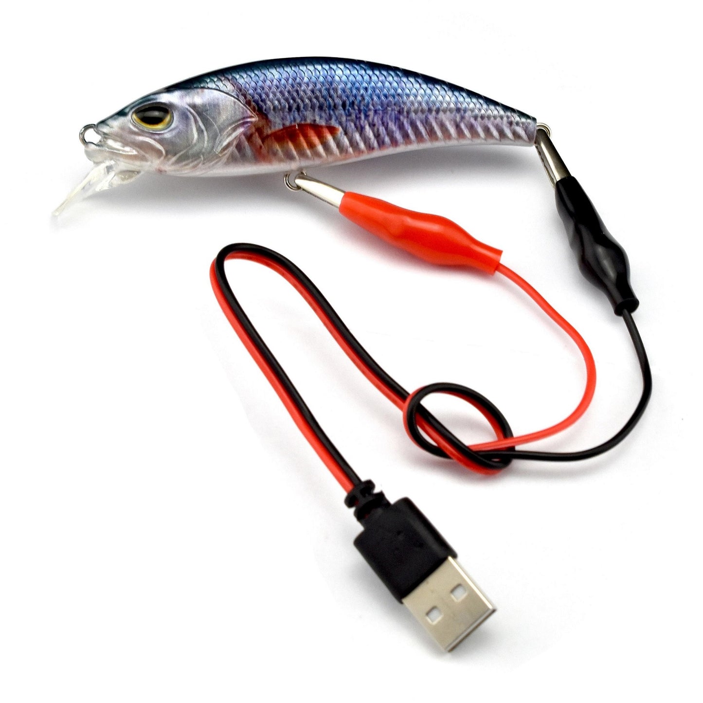 HADORAM 3.5" Electric Jerkbait Luminous Vibrating Minnow