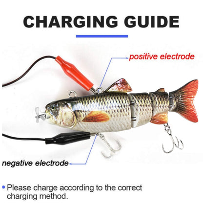 HADORAM 3.5" Robotic Swimming Lure Bait 4-Segement