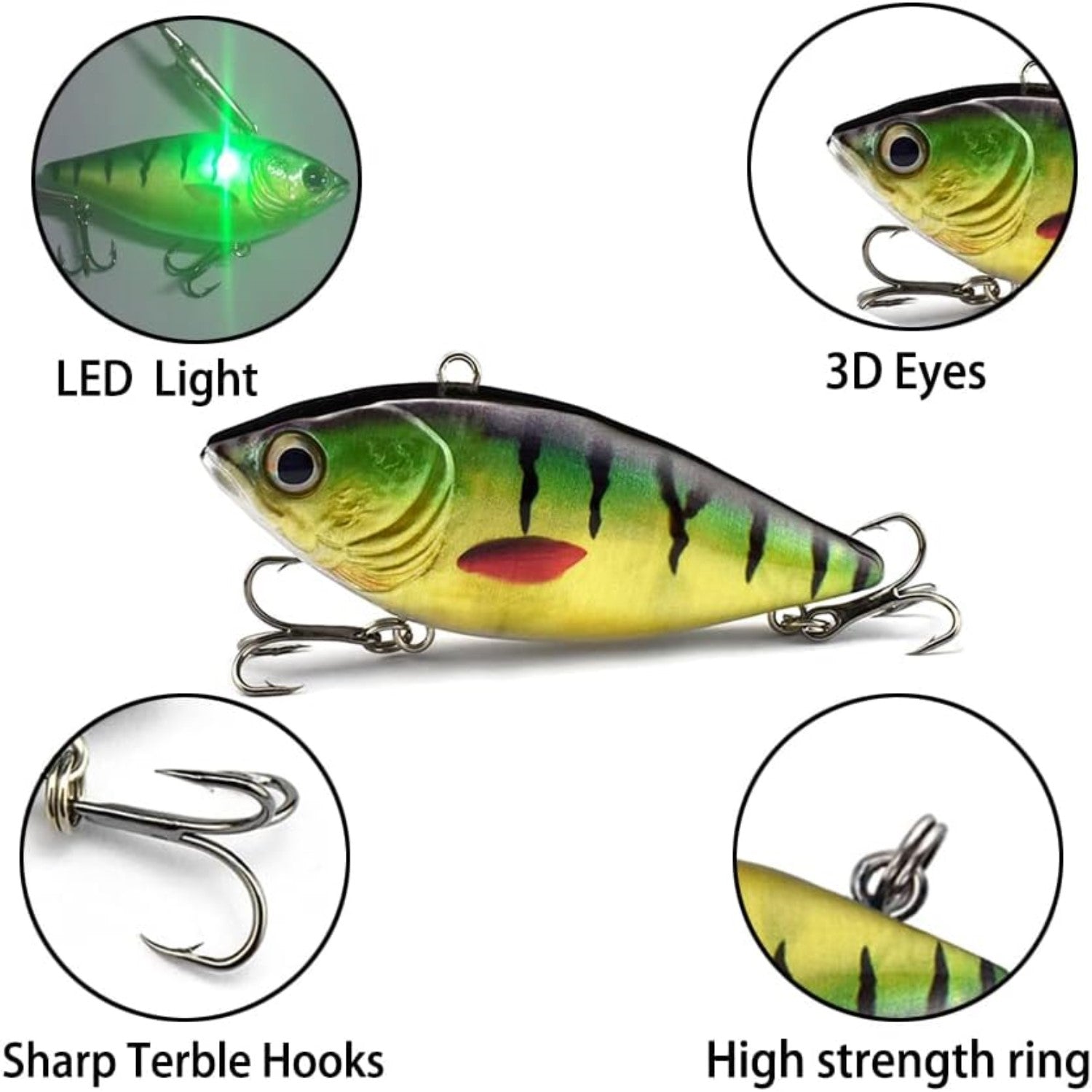 HADORAM 3" Electronic Vibration Jerkbait VIB