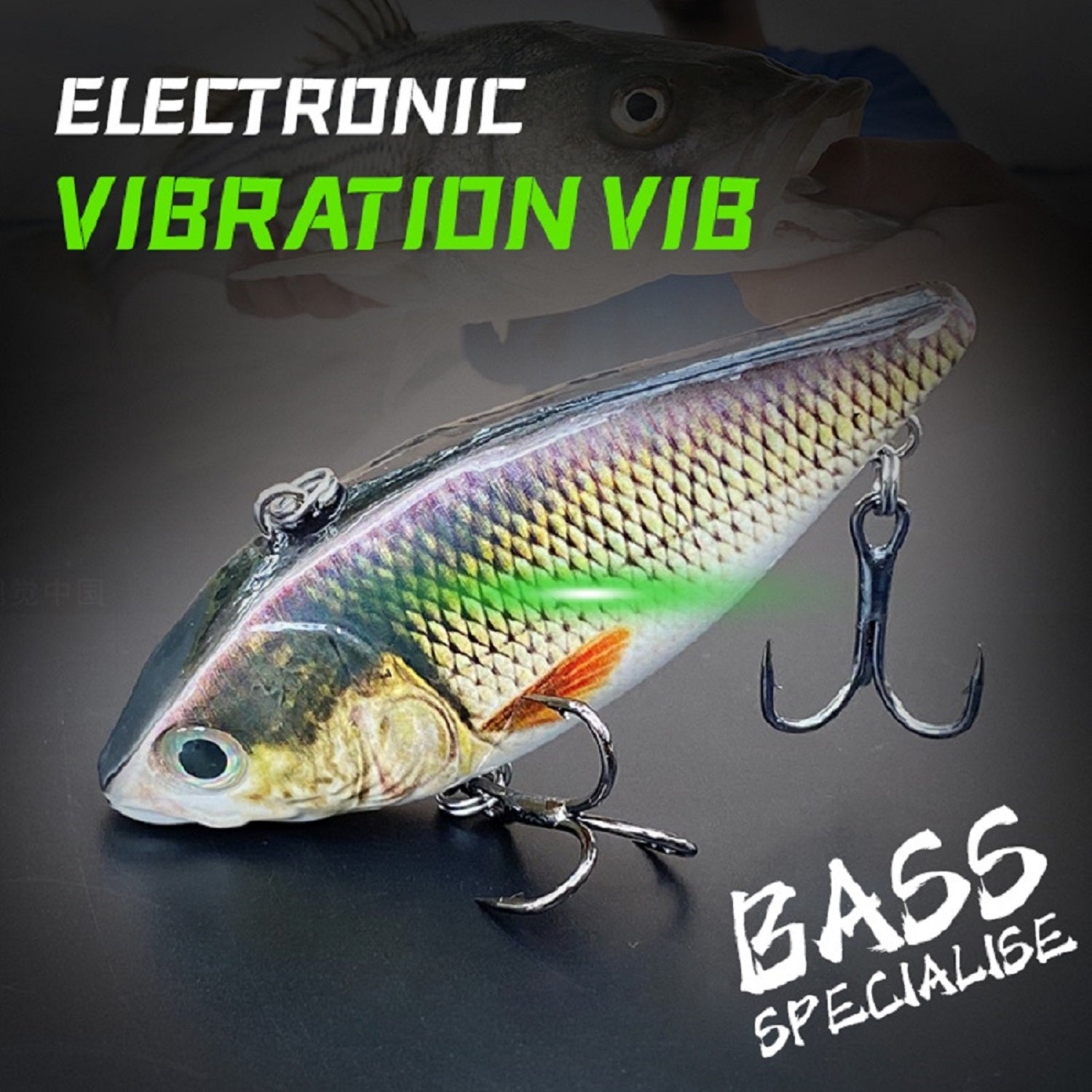 HADORAM 3" Electronic Vibration Jerkbait VIB