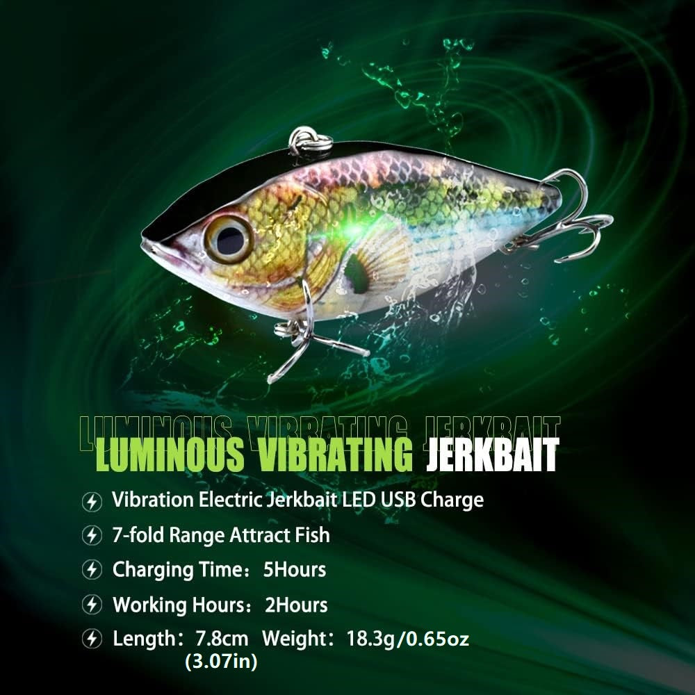 HADORAM 3" Electronic Vibration Jerkbait VIB